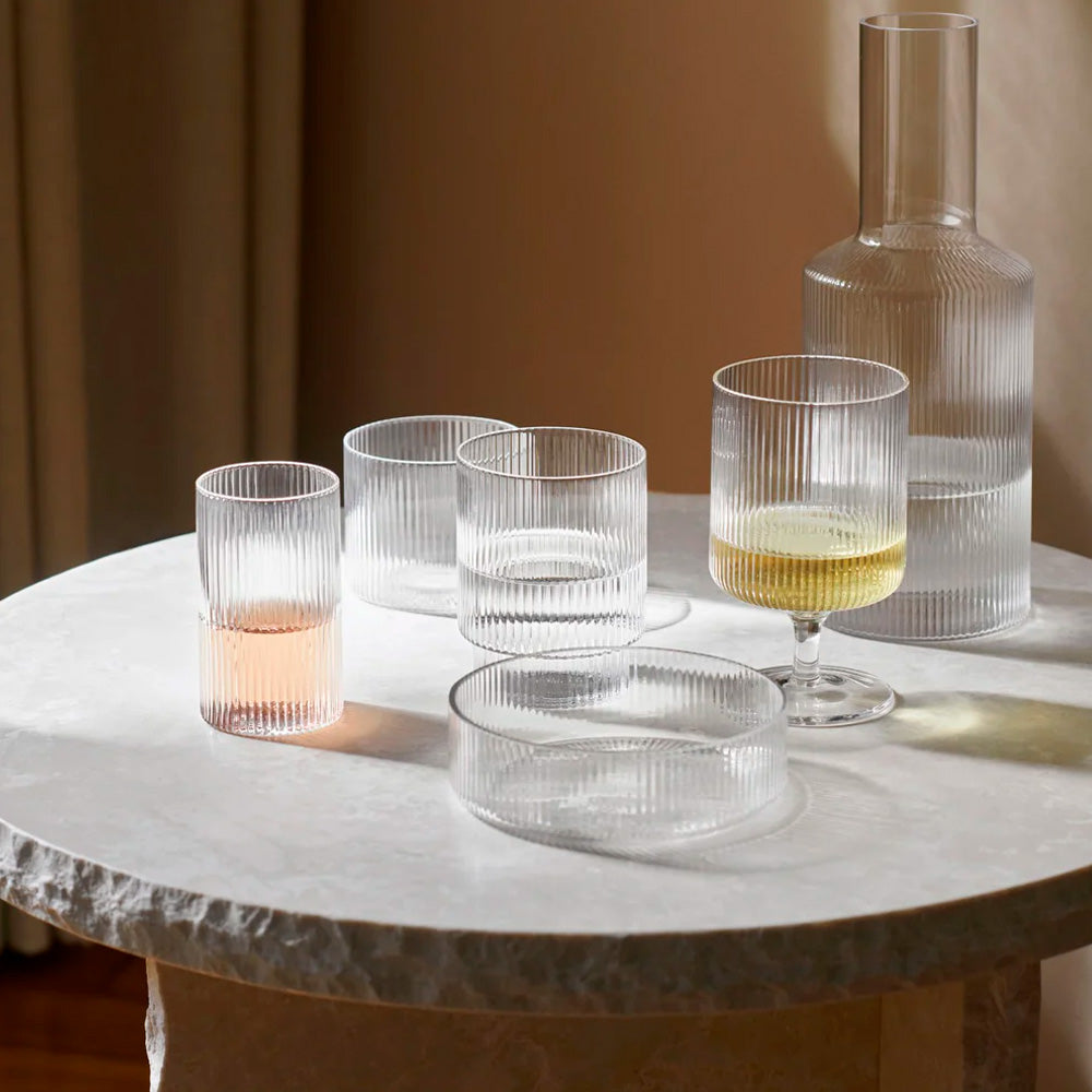 Ripple Glasses Set of 4 - Clear