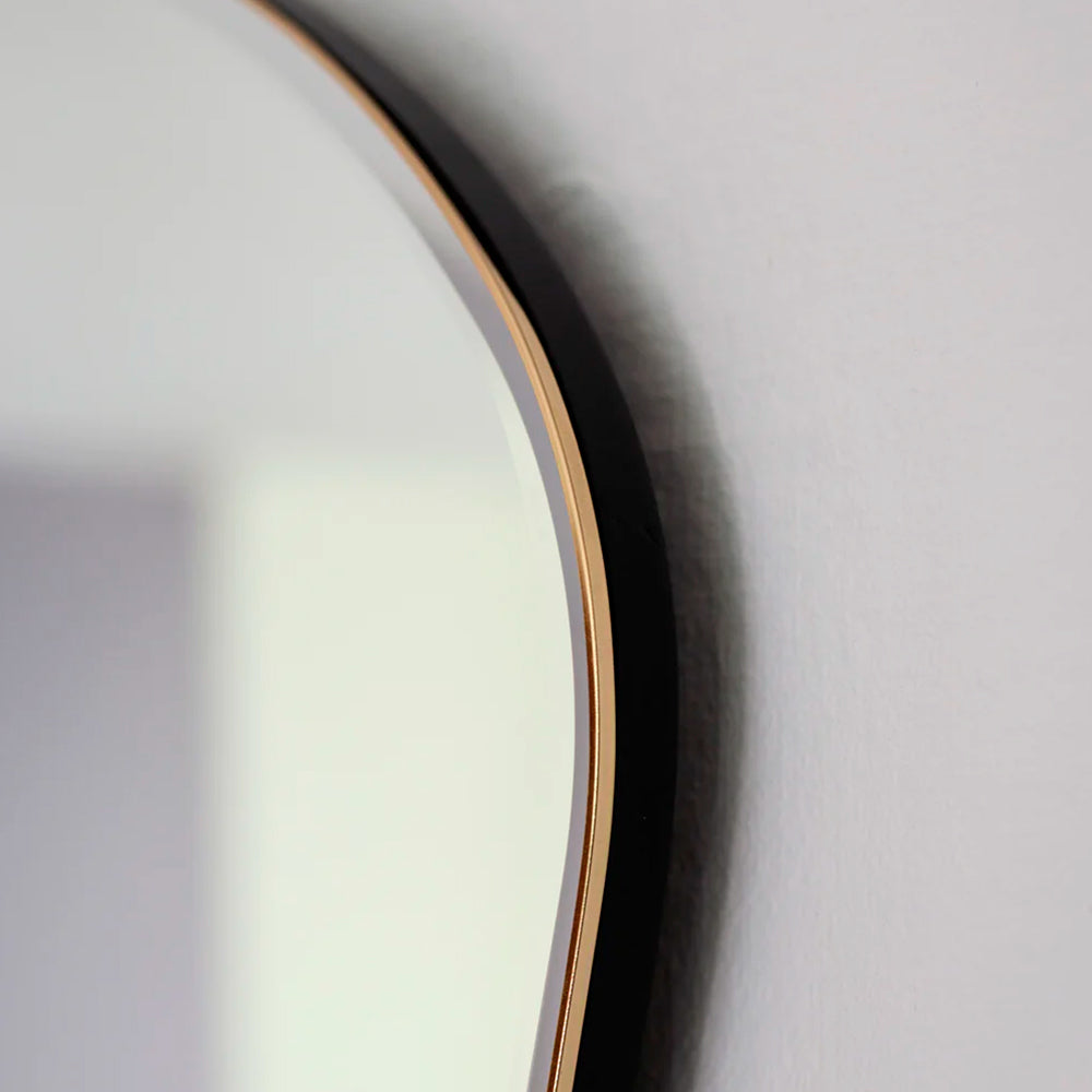 Pond Mirror Large - Dark Chrome