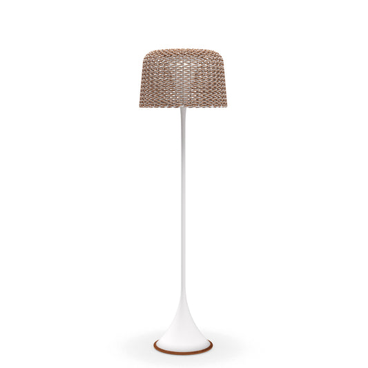 Gloster Mesh Tall Lantern - White