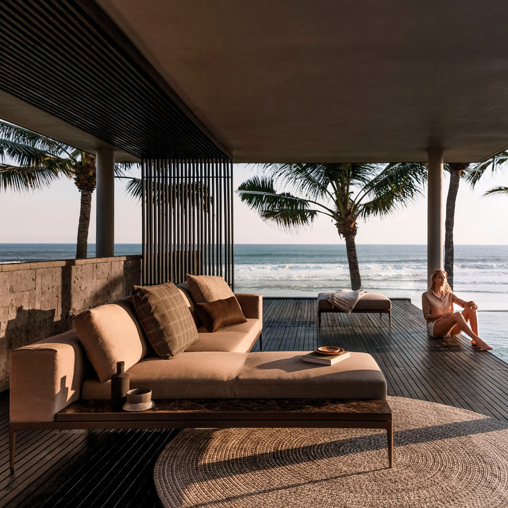 Grid Chaise Unit - Ceramic | Java