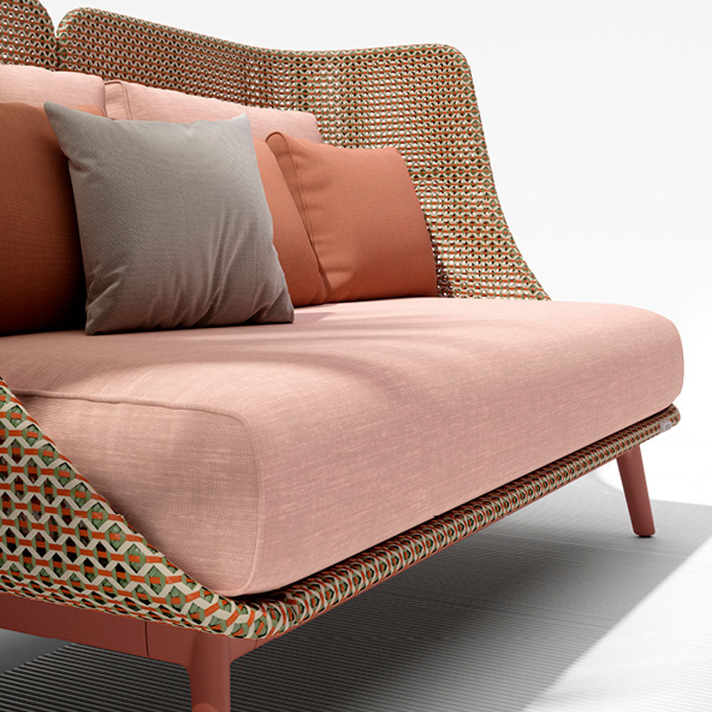 Mbarq 3-Seater High Backrest Sofa - Chestnut