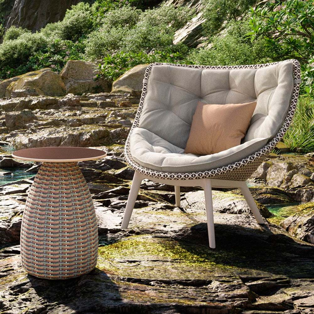 Porcini Side Table Diam. 41,5 cm - Carrara
