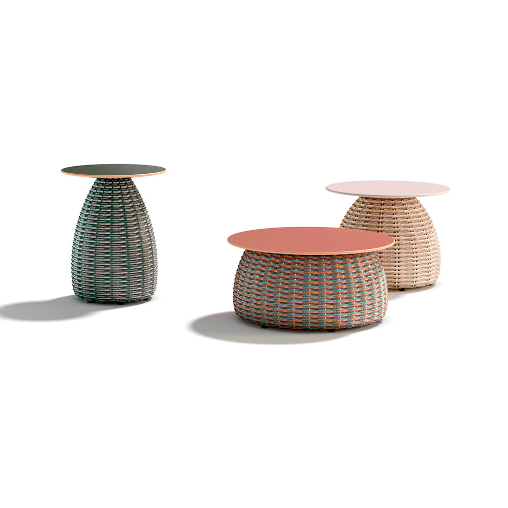 Porcini Side Table Diam. 52 cm - Marrone
