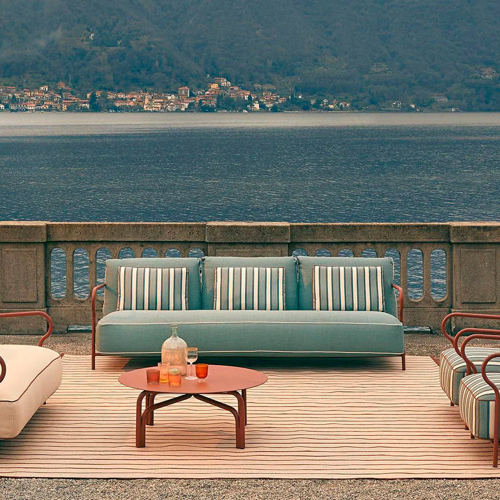 Salò 3-Seater Sofa with Seat and Backrest Cushion