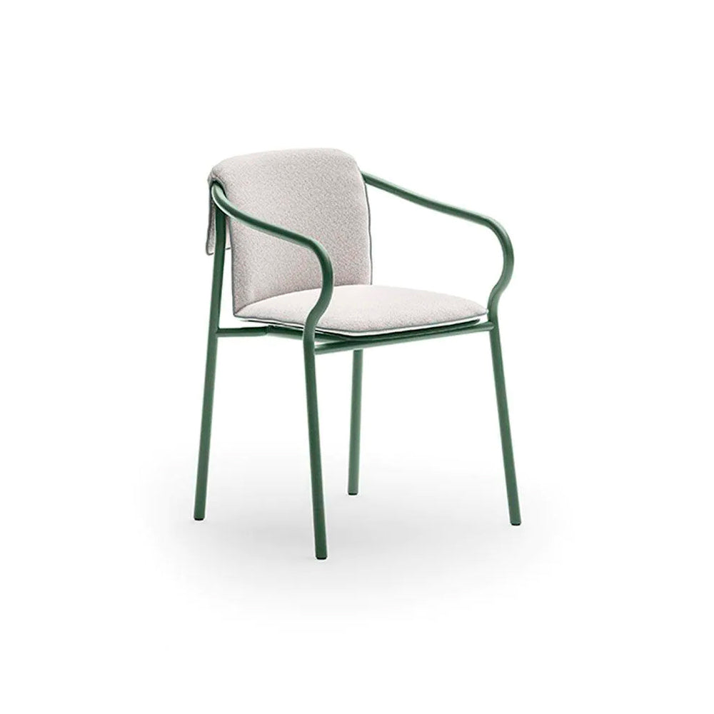 Salò Chair with Seat and Backrest Cushion