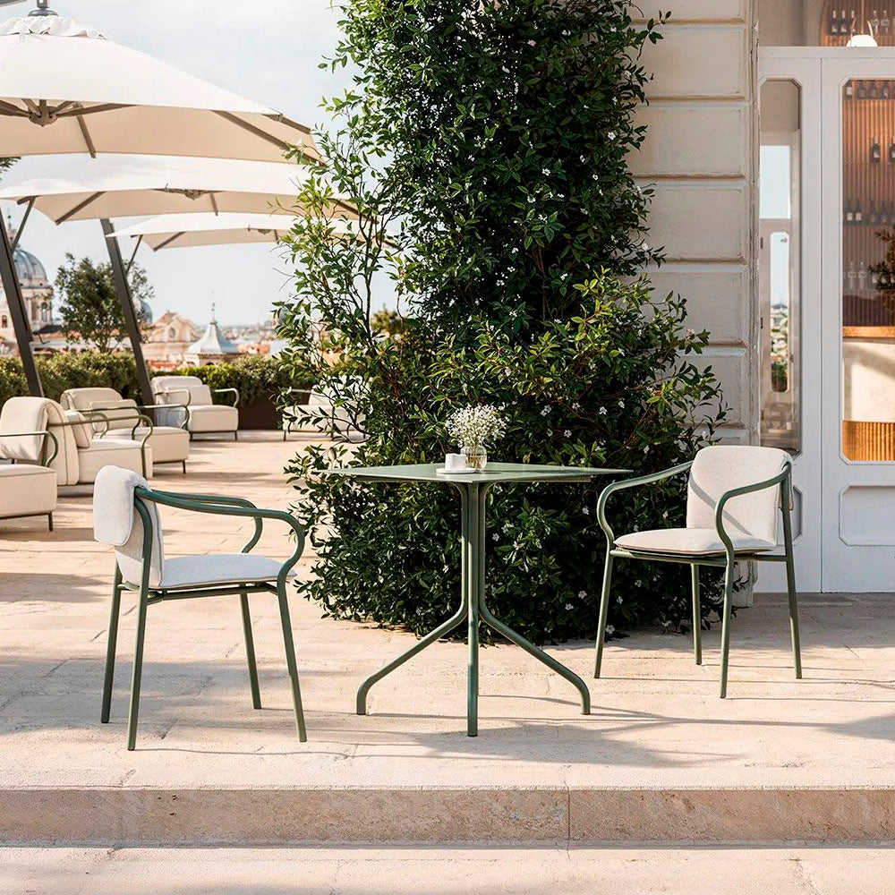 Salò Square Aluminum Table